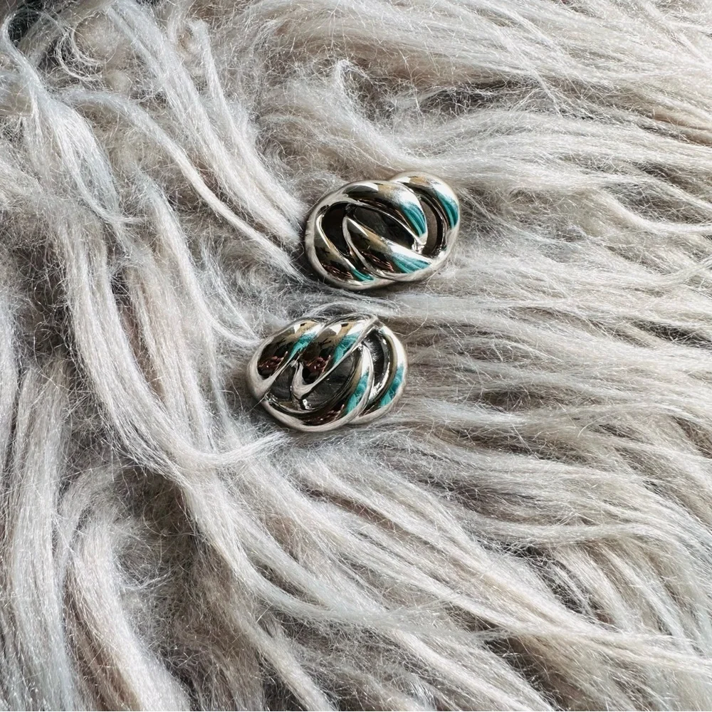 Vintage Monet Swirl Earrings